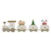 Cartoon Christmas Wooden Train Deer/Lollipop Xmas Gifts Train  Holiday Party