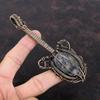Charoite Pendant Copper Wire Wrapped Pendant Gemstone Pendant Handmade Guitar Pendant Wire Wrapping Jewelry Pendant For Gift Copper Jewelry