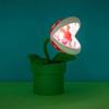 Lampe Décorative - SUPER MARIO - Mini Plante Piranha 21cm - LED - Blanc - Design Contemporain