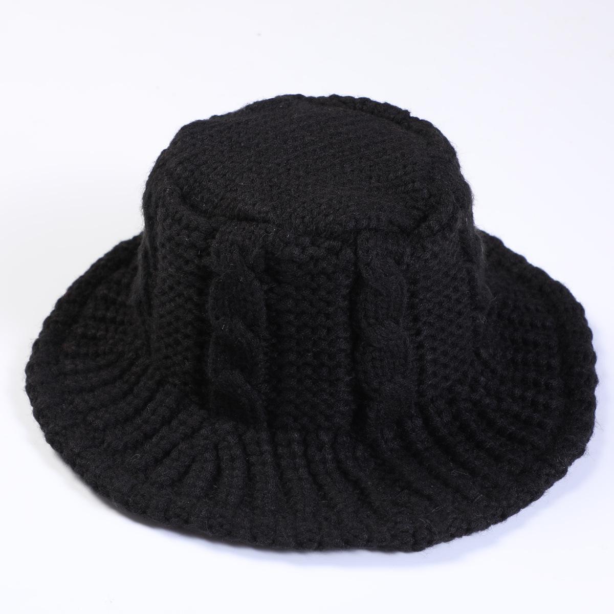 Женская осенне-зимняя шерстяная шляпа-горшок — фото 18