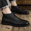 Mode Herren Stiefeletten zum Schnüren Luxus Britischer Stil Qualitätsleder Senior Designer Outdoor Brogues Business Herrenstiefel
