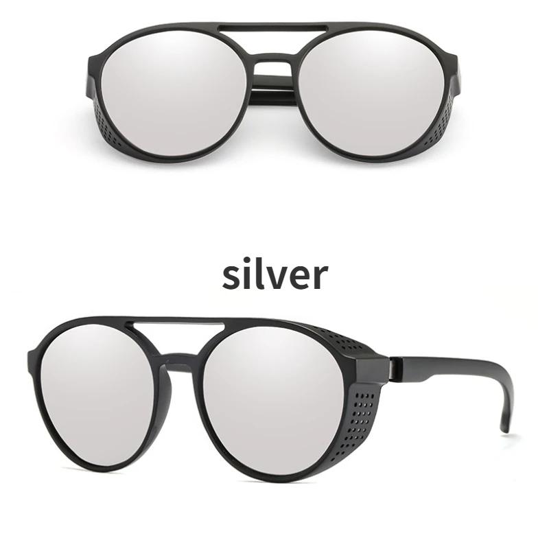 Men Fashion Round Punk Sunglasses Women/Men 2022 Vintage Round Sun Glasses High Quality Brand Designer Sunglass De Sol UV400
