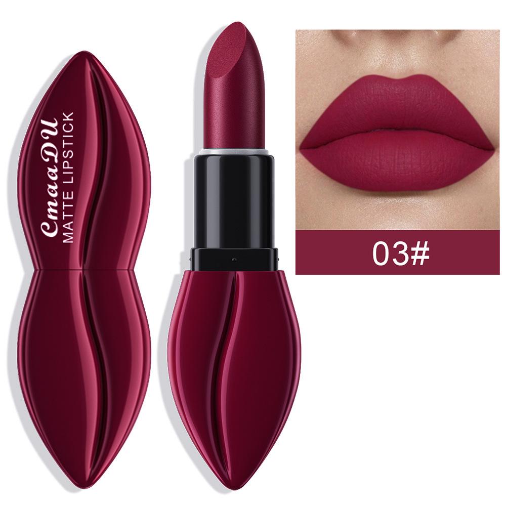 CmaaDu Matte 10-Color Velvet Lipstick - Long-Lasting, Moisturizing, Fade-Resistant