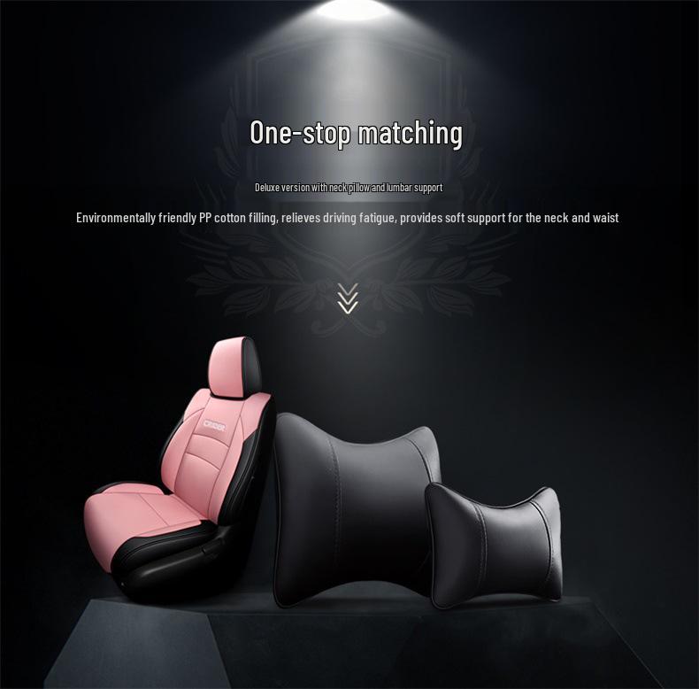 2022 Model 1.5L Sharp Luxury Lingpai Leather Car Seat Cushion - Universal Full Surround Cover for All Seasons