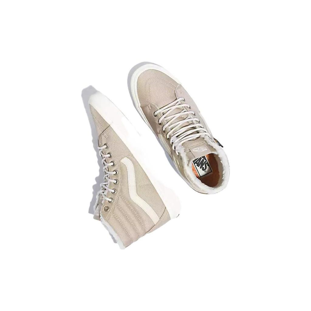 Vans Sk8 Cordura Sherpa Fleece Casual High-Top Skate Shoes Unisex Sneakers Beige VN0A4BVT1NU