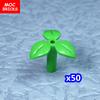 MOC Bricks Plant Petal Rose Flower Grass Tree Farm House Garden Accessories City View Country Building Blocks Children's Toys