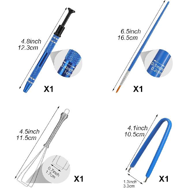 Frienda 12 Pack Keyboard Lube Switch Puller Kits Key Cap Remover Tools Mechanical Switch Opener for Mechanical Keyboard Removing Fixing Cleaning