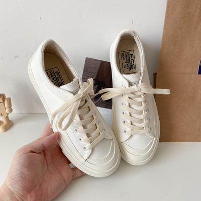 F76 Pink Canvas Shoes Women's Ins Tide Low-top Retro Hong Kong Flavor Explosion Casual Board Shoes College Style White Shoes
