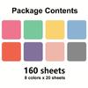 Durability 8 Color Index Tab With Adhesive Backing Portable Classification Sticker for Journals Documents