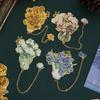 Reading Stationery Reading Book Clip Metal Bookmark Creative Flower Bouquet Bookmark  Gift