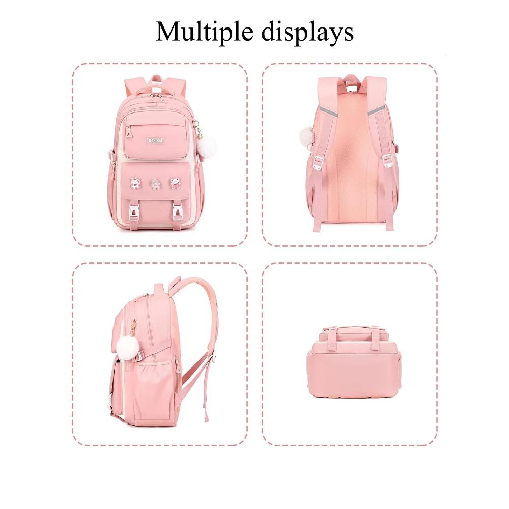 Mädchen Rosa Schultasche College Rucksack Rucksack Für Teenager Frauen Kinder Weibliche Schultasche Primäre Hohe Bagpack Teens Kind