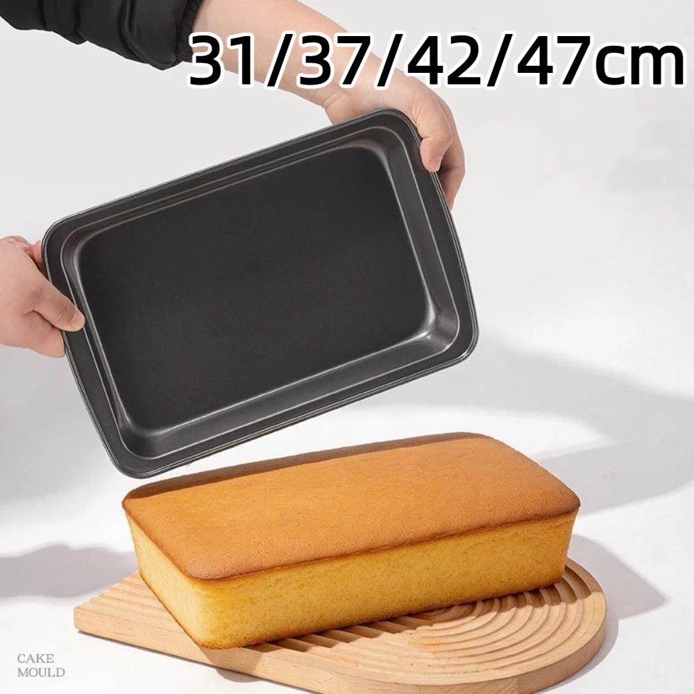 31/37/42/47cm Rectangular Baking Pan Non-Stick Cookie Sheet Easy Clean Baking Tray  Kitchen Use