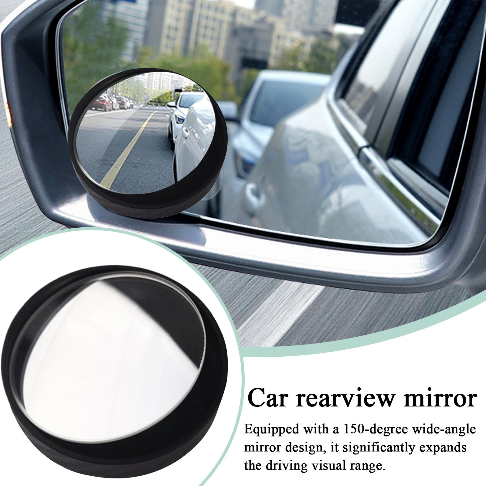 

360 degree Rotatable Car Blind Spot Mirror, Rainproof 150 degree Wide Angle View Exterior Rearview Side Monitoring accessories чорний