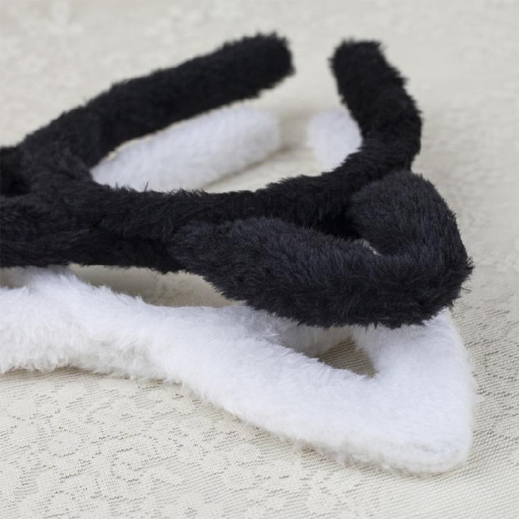 Cats Headband Set Plush Tail Cats Headband Bows Tie Skirt Animals Cosplay Set Cats Costume Set for Halloween