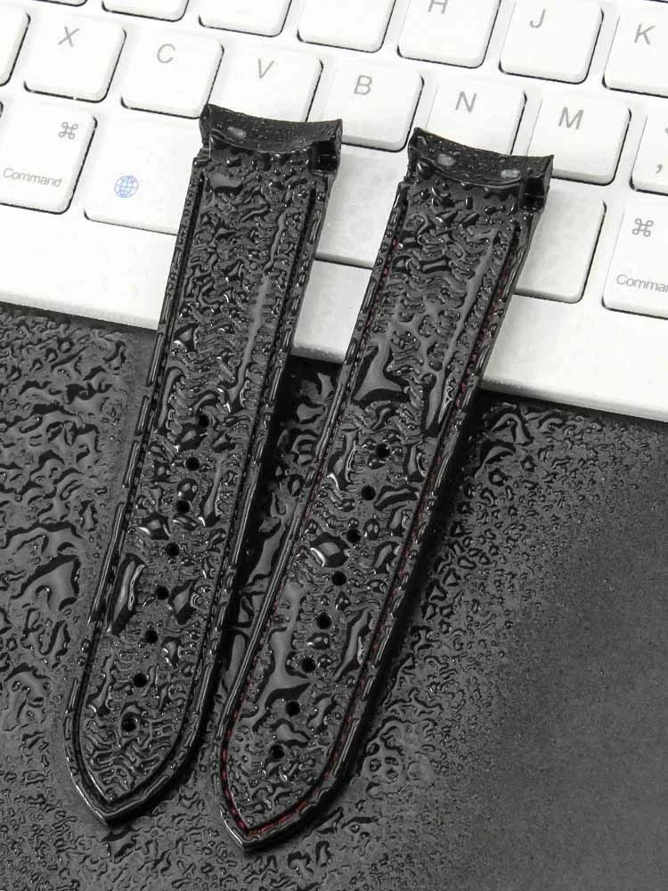 Replace Original Arc Interface Silicone Rubber Watchbands for Omega New Seahorse 300 Universe Super Seiko Hamilton Watch Strap