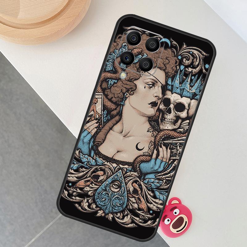 Gothic Witch Witchcraft Case For Samsung Galaxy M56 M16 M36 M13 M15 M35 M55 M11 M14 M34 M54 M31 M53 M51 M12 M32 M52