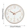 Multi-color Nordic Wall Clock Non-Ticking Wall Electronic Time Fashion Round Hanging Clock  Home