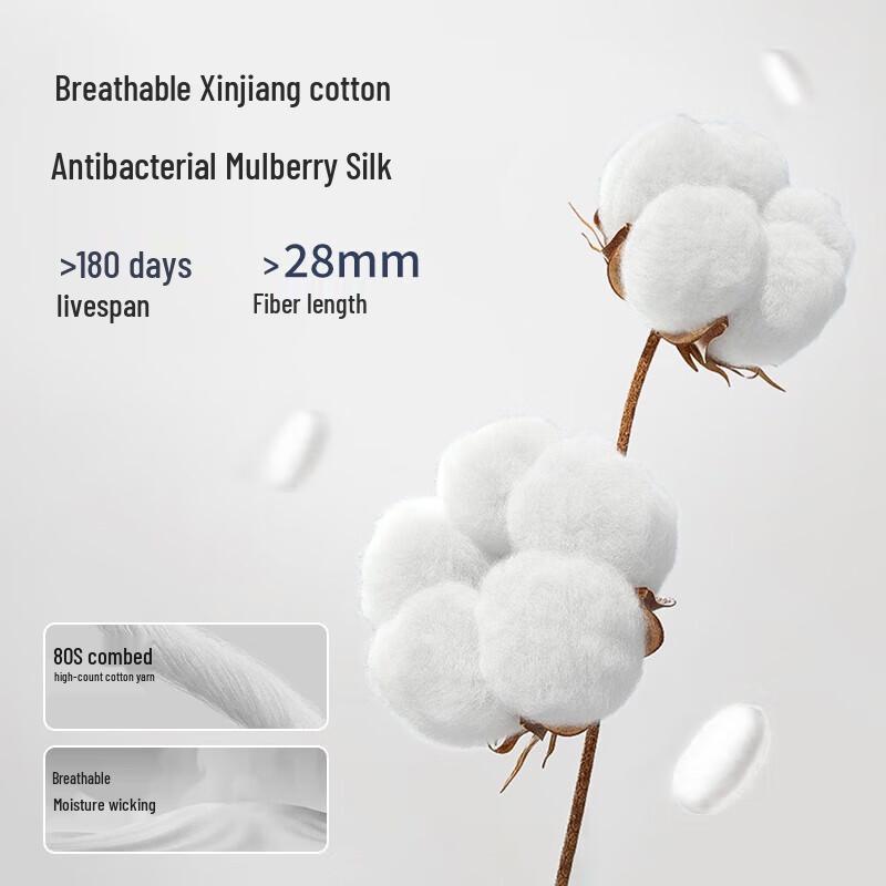 Nanjiren Men's Cotton Antibacterial Mid-Waist Boxer Briefs