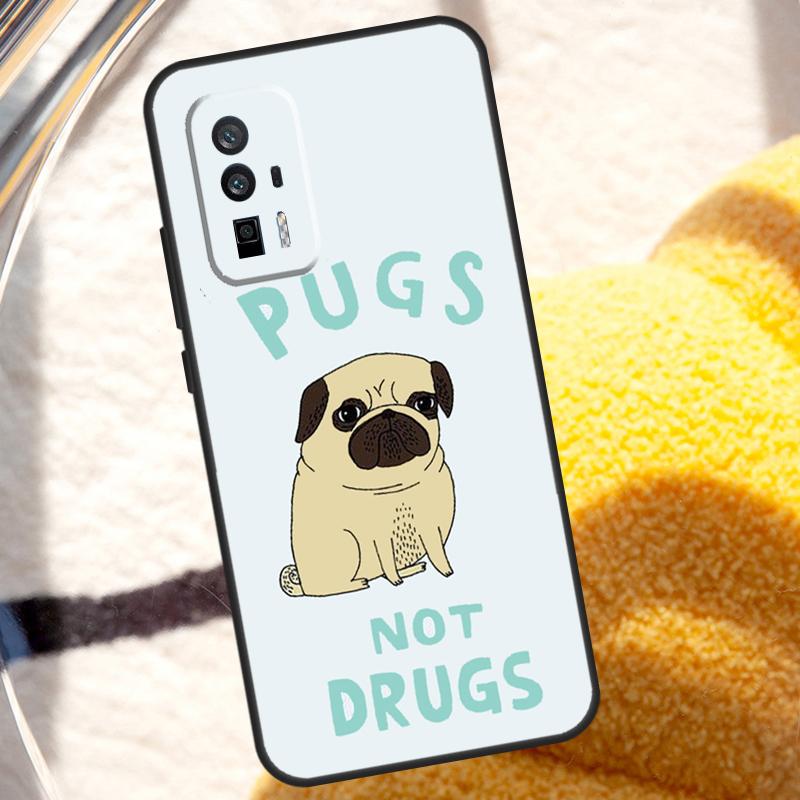 SŁODKI Piesek Mops Etui Dla POCO X3 X4 X5 X6 Pro M5s M6 F3 F5 Xiaomi 14 13 Ultra 12 Lite 11T 12T 13T Pro Pokrowiec