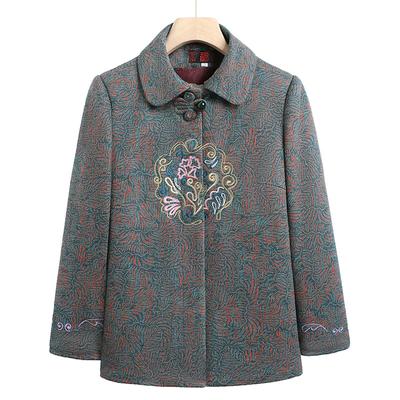 Women's Autumn and Winter Coats, Fleece Thickened Tops, Old Lady