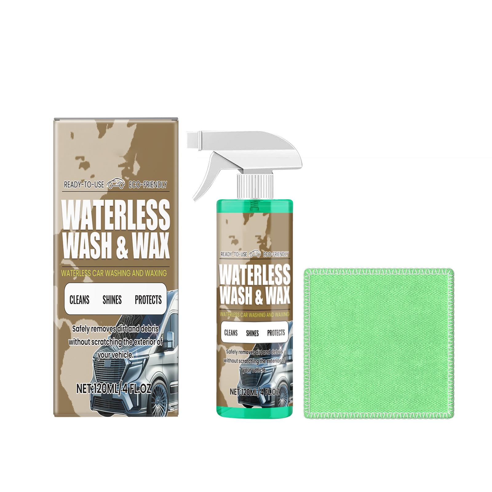

Waterless Car Wash Coating Agent, Car Cleaning, Stain Removal, And Polishing. 120ML One Size