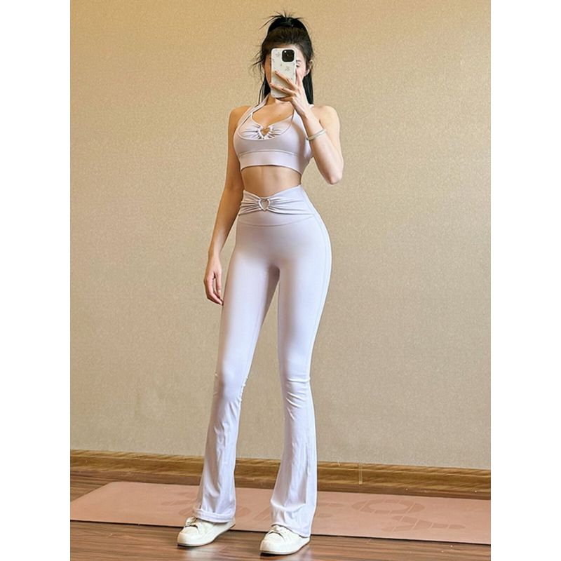 Fashion Stylish Bubble Wrap Big Breast Training Fitness Suit