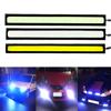 1pc Universal Car Led 12V 17cm 14cm 1Row COB light bar strip Daytime Running External Lights Auto Waterproof Car Styling DRL Led Lamp