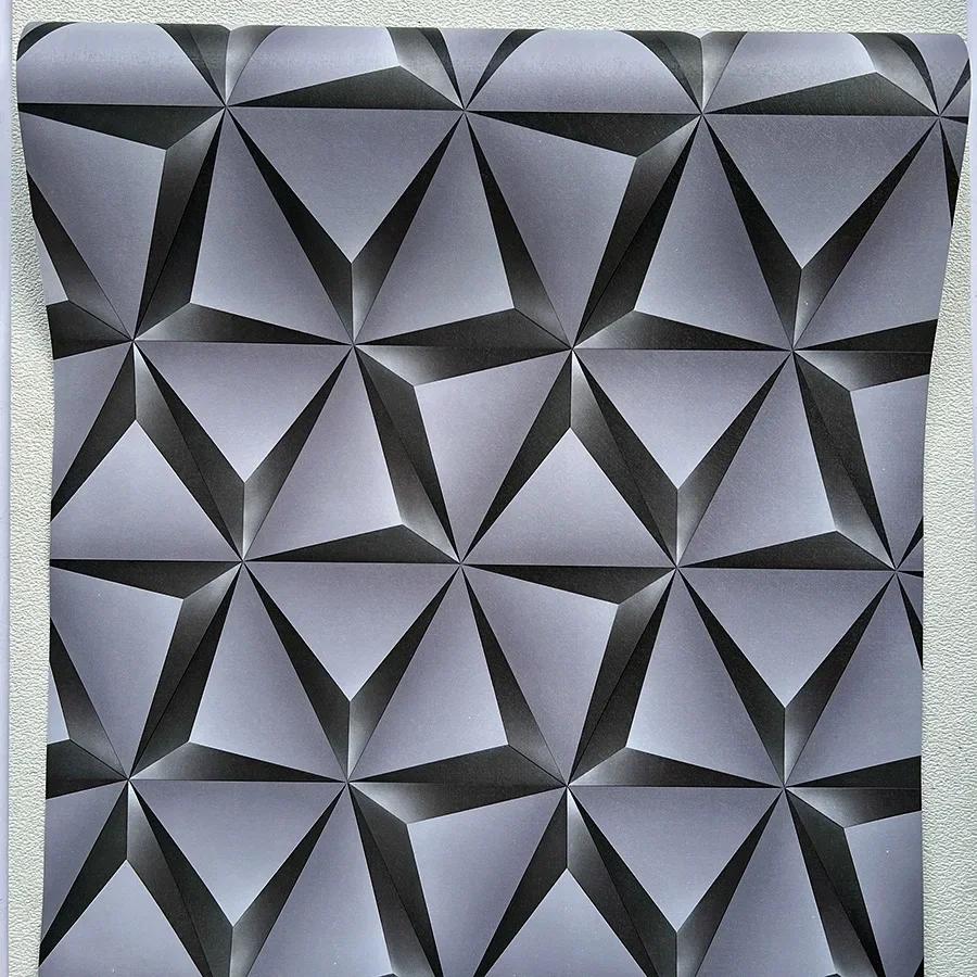 Black Gray Self-adhesive Wallpaper for Dining Room Living Room Bedroom Home Decoration TV Background PVC Self-adhesive Wallpaper