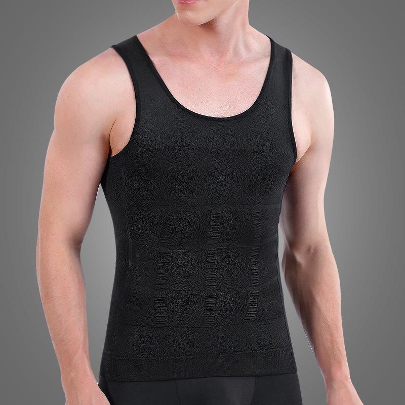 Men's Breathable Slimming Tummy Control Chest Binder Vest