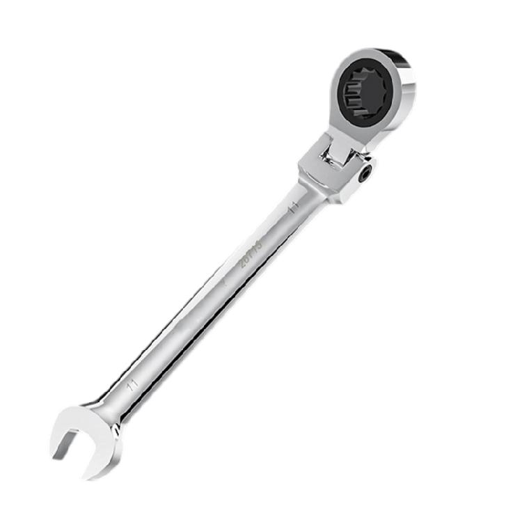 180 Degree Rotation Head Ratchets Spanner Double Head Design High Accurate Jaw Mirror Polish Alloy Steel Tool