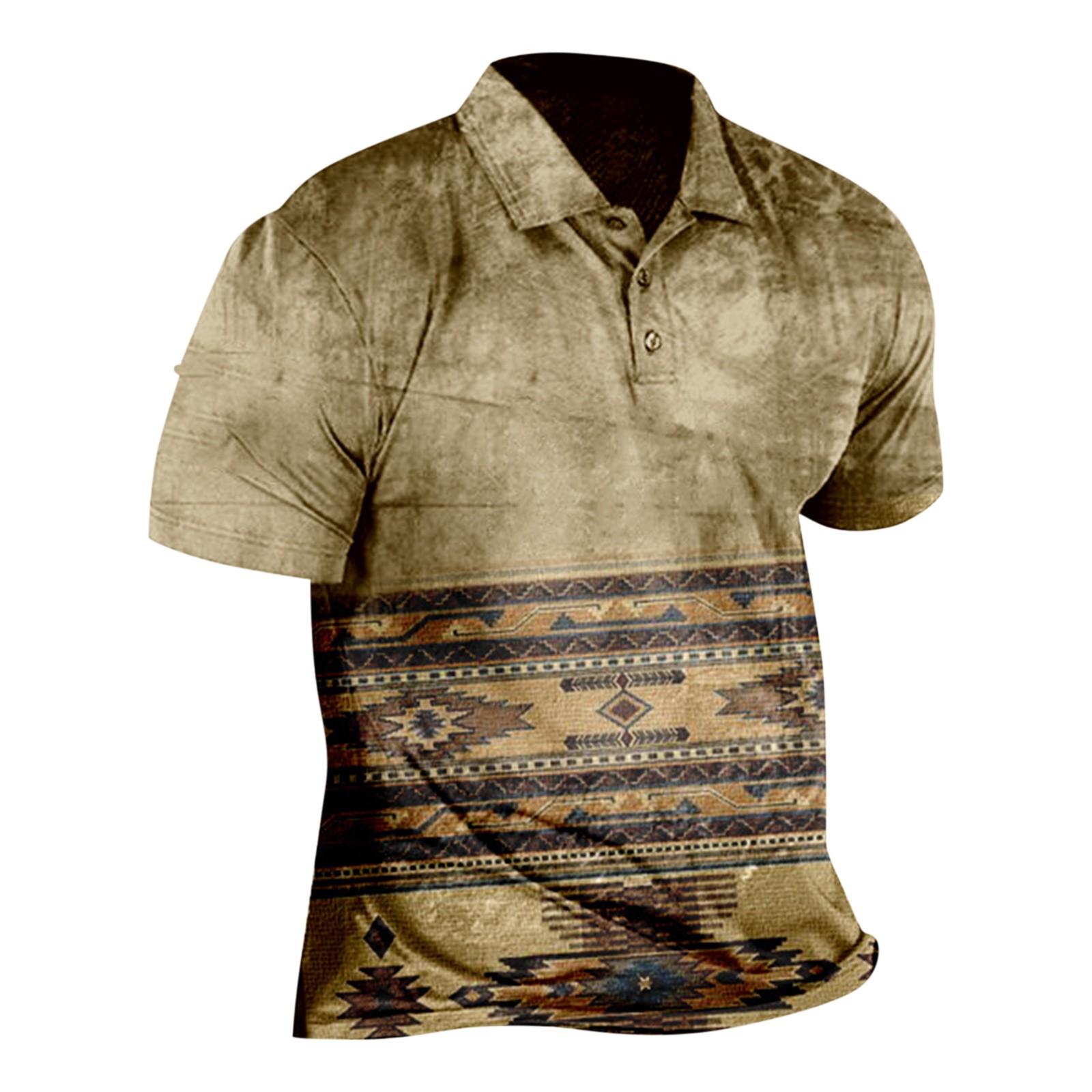 

Мужская рубашка в стиле вестерн с коротким рукавом и застежкой-молнией на пуговицы, свободная модная рубашка L