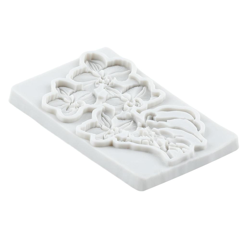 Flower Silicone Molds Orchid Butterfly Fondant Mold Cake Decorating Tools Cupcake Topper Chocolate Candy Craft Gum Paste Polymer Clay