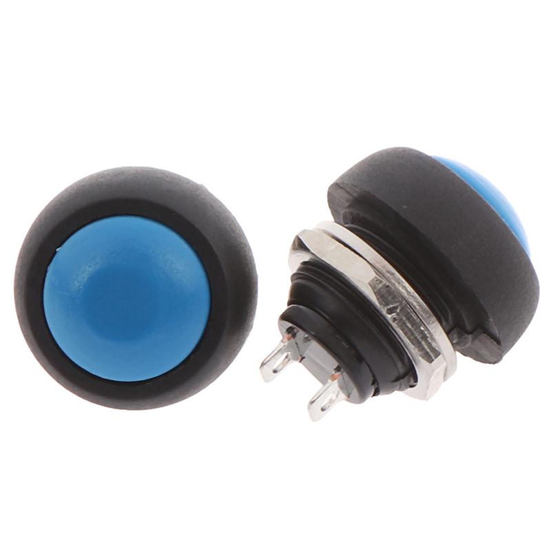 2Pcs 2Pin Switch Waterproof Momentary Push Button Switch Reset Non-locking 12mm 2Pcs 2Pin Switch Waterproof Momentary Push Button Switch Reset Non-locking 12mm