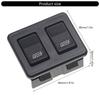 Replacement 12V 10 Pin Electric Window Lift Switches Button Auto Accessory Double Row Power Window Control Switches