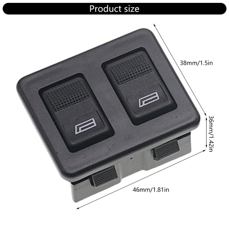 Replacement 12V 10 Pin Electric Window Lift Switches Button Auto Accessory Double Row Power Window Control Switches