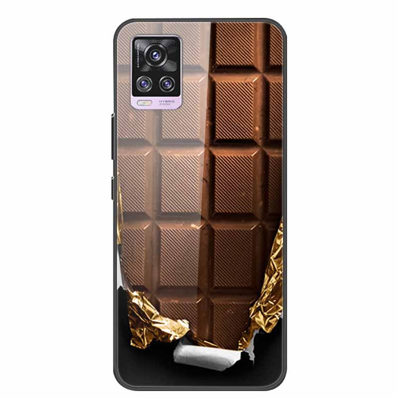 For Vivo V20 Pro Phone Case V 20 Pro Soft Bumper Tempered Glass Hard Back Covers Cases For Vivo V20 Pro Case 6.44" Coque Fundas