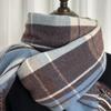 Autumn & Winter Retro Color Block Scarf - Trendy, Elegant Imitation Cashmere Shawl