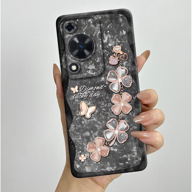 Phone Case For Huawei Nova Y72 Cases Fashion Butterfly Floral Cover For Huawei Nova Y72 NovaY72 Soft Silicone Shockproof Shell