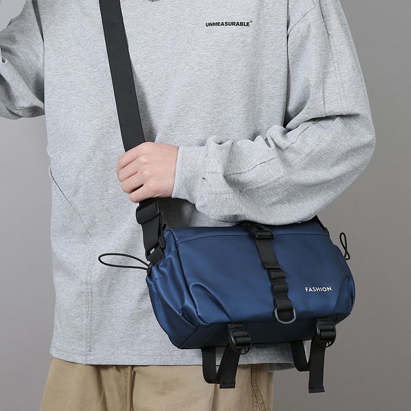Casual Large Capacity Men's Crossbody Bag Outdoor Travel Nylon Material Water-Resistant Membrane Urban Minimalist Style