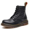 Litschi-Muster Martin Stiefel Damen Loch erste Schicht weiches Rindsleder Paar Kurzstiefel Echtes Leder Lokomotive Stiefel Runde Spitze