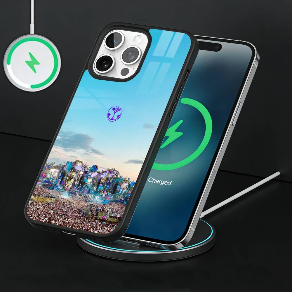 T-Tomorrowland Phone Case For iPhone17,16,15,14,13 Plus,Pro Max Magnetic For Magsafe Wireless Charging