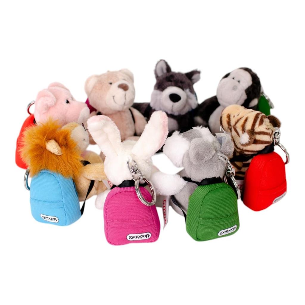 [Niki] OUTDOOR PRODUCTS Keychain Lion 10cm Backpack Blue Kids W6×D6×H10cm