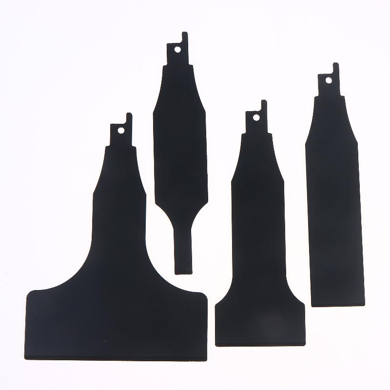 1/4Pcs Reciprocating Saw Scraper Blades, High Carbon Steel Tile Cleaning Tool For Removing Mortar And Adhesive From Ceramic Wall