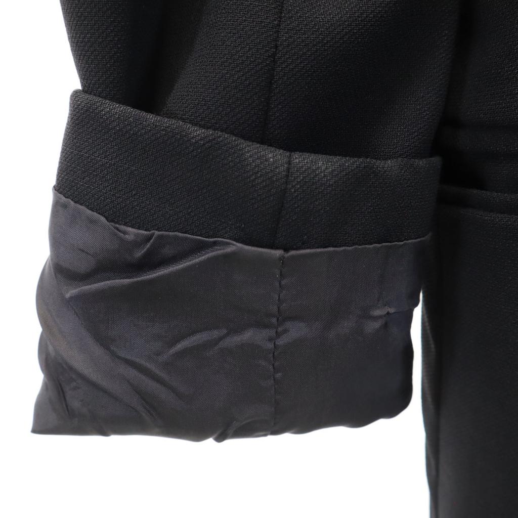 Emporio Armani 90s Italian Wool Old Pants Suit Setup 38/42 Black Women Used