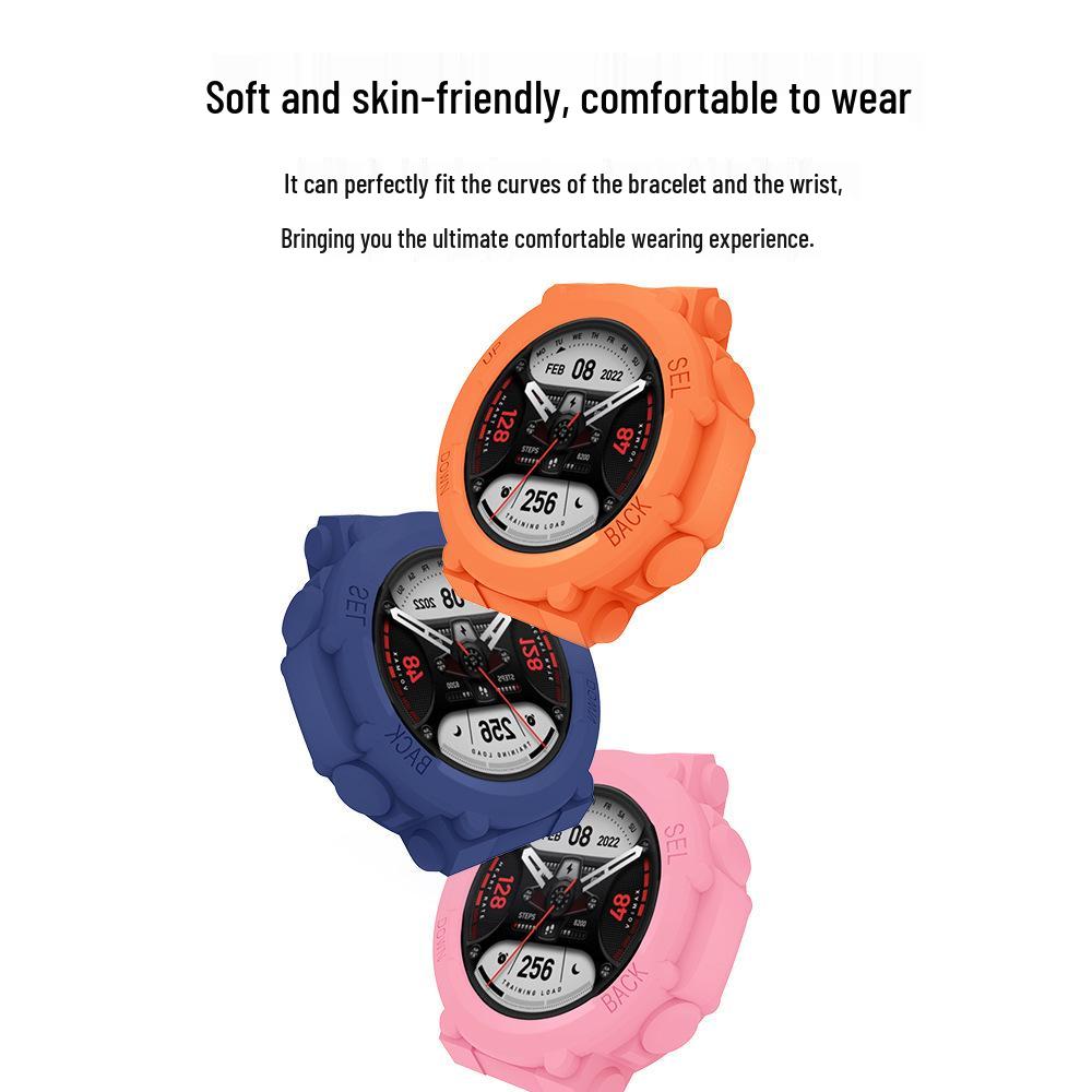 Silicone Protective Case for Huami Amazfit T-REX2/3/3 Pro Sports Watch