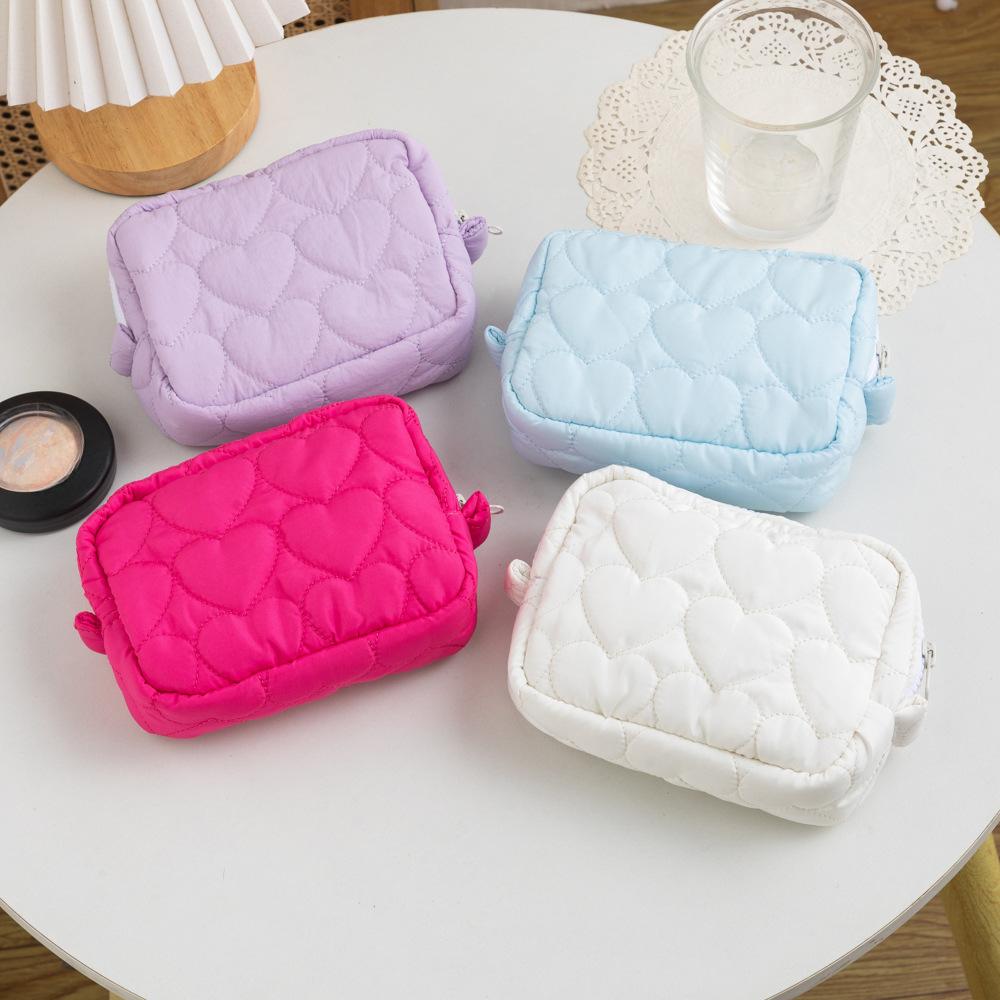 Nuovo modello di fiore Borsa per il trucco da donna Articoli da toeletta Borsa per cosmetici Borsa con cerniera Borsa da viaggio Borsa per cosmetici Borse per trucco femminile