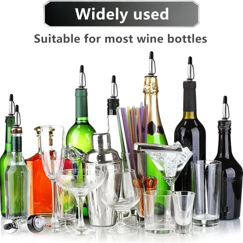 נירוסטה ליקר שמן יין בקבוק מוזג אטום בפני נזילות פקק פיה אטום פיית מתקן חומץ חרוטי