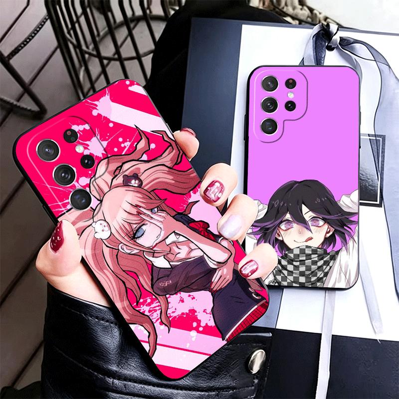 Anime D-Danganronpa Soft Phone Case for Samsung Galaxy S26 S25 Edge S24 Ultra S23 Plus S22 S21 FE S20 Black Cover Back Shell