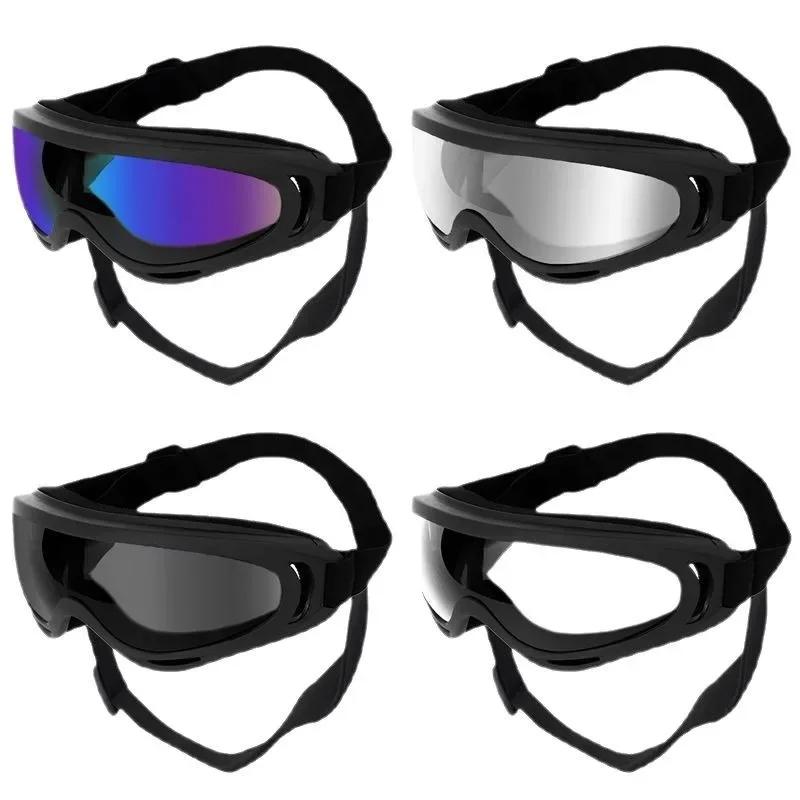 Haustier-Sonnenbrille Verstellbar Anti-UV-Blendung Winddicht Sonnenbrille für Hunde Outdoor Wandern Laufen Strand Alle Rassen Augenschutz Schwarz
