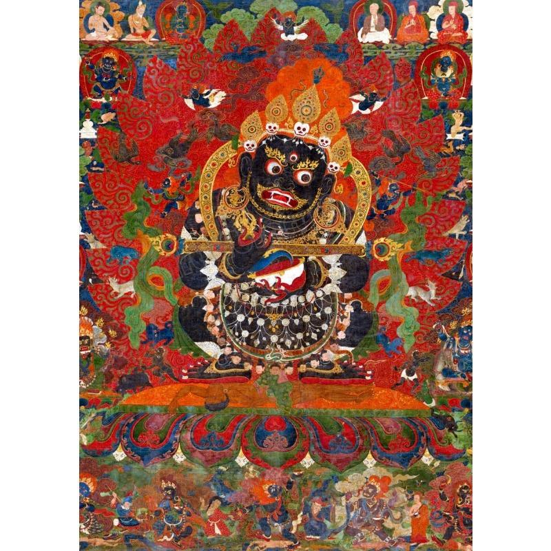Tibetan Buddhist Mahakala Buddha Shakyamuni Religious Poster and Prints Canvas Painting Wall Art Pictures Home Room Decor Gift